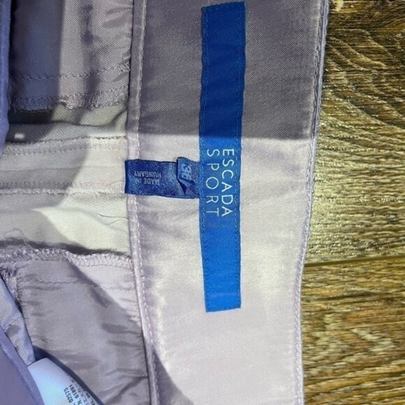 ESCADA sport lilac wide leg pant size 36 velvet - Picture 5 of 12